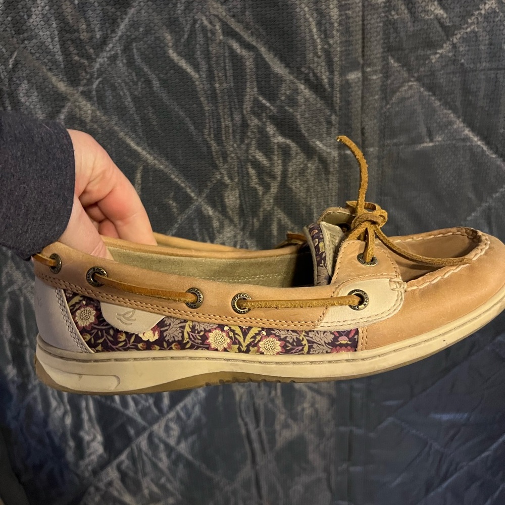 Vintage Floral Sperry Topsider Boat Shoes Size 8 ⚓️